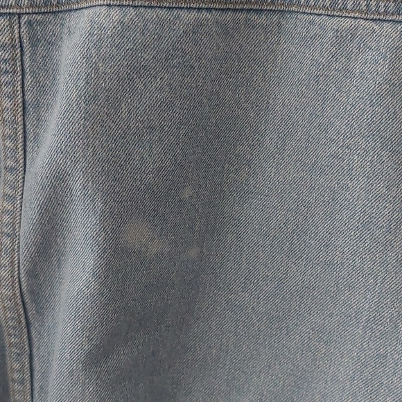 Cropped Denim Jacket Light Wash 90s Y2K Streetwear Closet Staple M - Picture 6 of 6